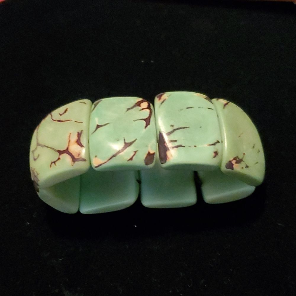 Tagua Nut Green Bracelet